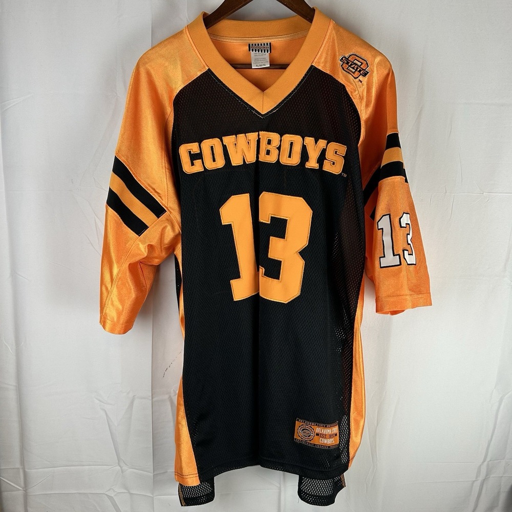 VTG OKLAHOMA STATE COWBOYS #13 Football Jersey Mens Size XL Foot Locker Stitched